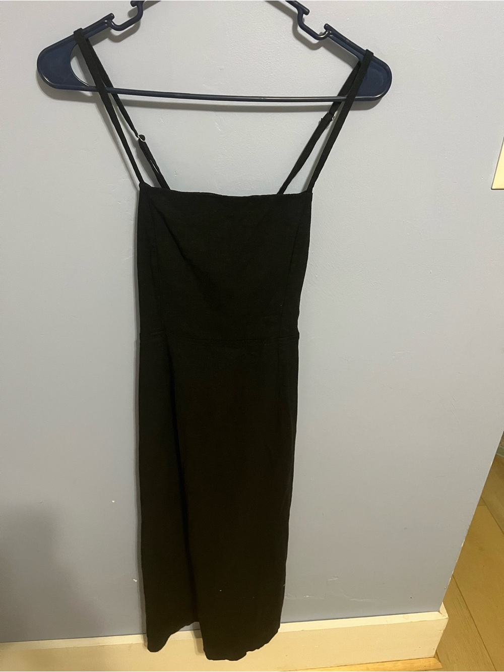 wild fable Black Strapless Spaghetti-Strap Midi Dress